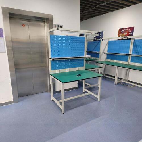 工作桌挂板防静电工作台实验室操作台带插座零件工具架子多工位
