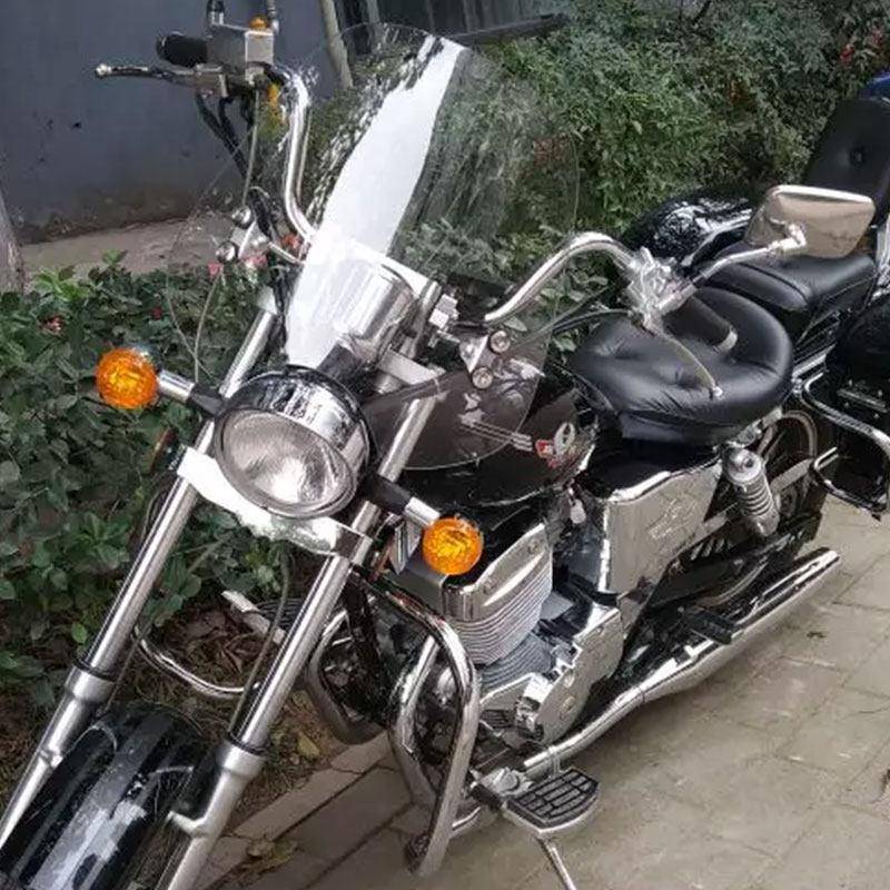 肌车狼适用于 于太子机车前挡风玻璃GZ150-A 改装挡风玻璃挡风板