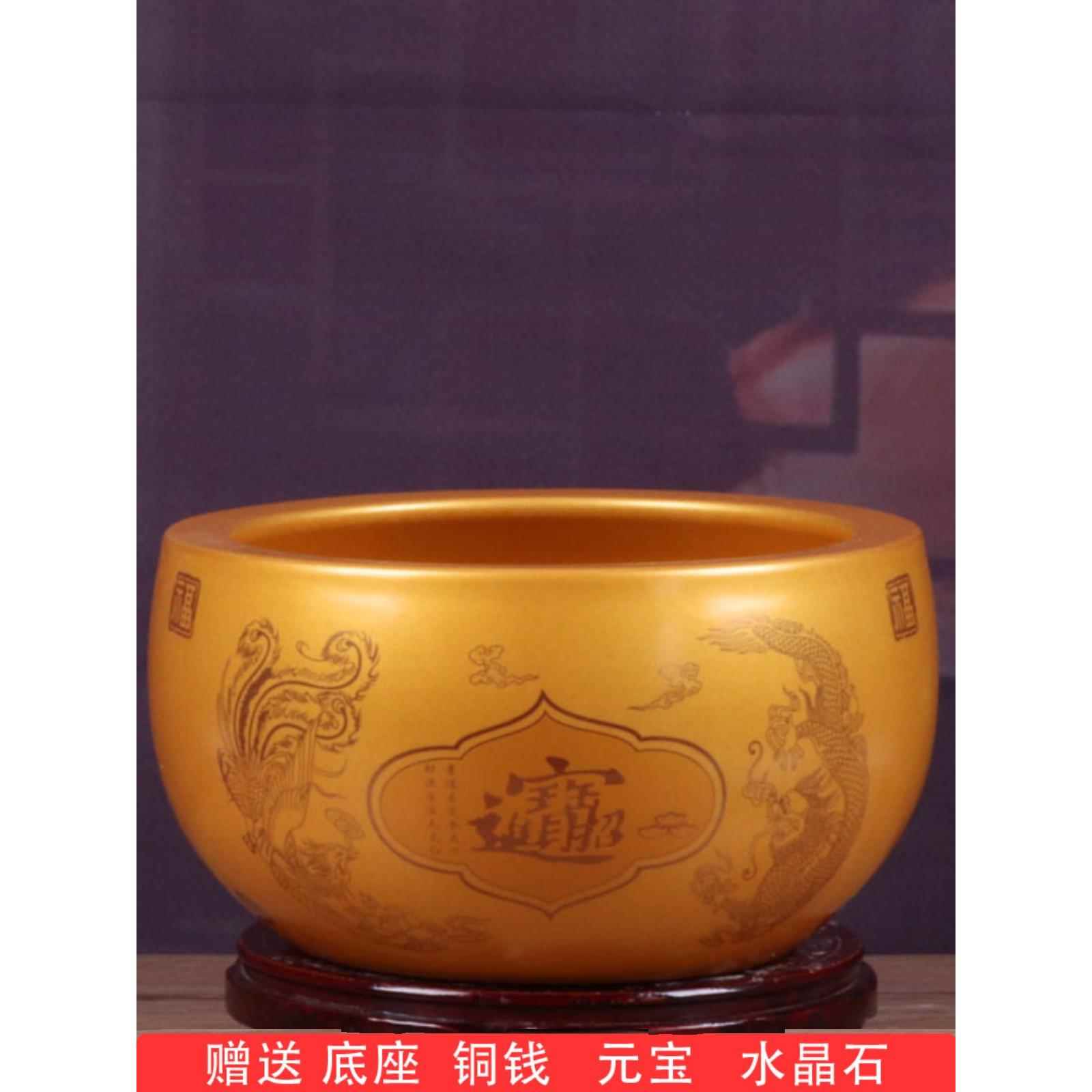 聚宝盆摆件招财聚财家用装饰品景德镇陶瓷乔迁开业进宝旺财送礼品