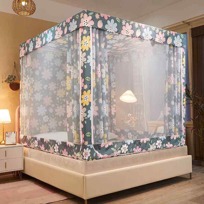 新款双RWS床家坐用床拉链三开门带床帘遮光宝宝防摔防尘顶人加密