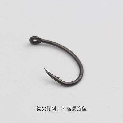 弯背钩驼背钩欧鲤铁氟龙涂层高碳钢YN鲤鱼鲢鳙钓组钓鱼钩有刺无刺