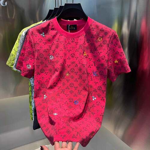 Mostarsea~春夏新款男士潮流百搭半袖印花高品质时尚圆领T恤短袖