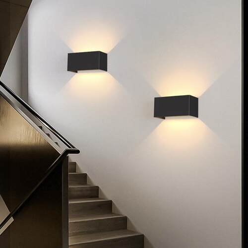 户外灯防水现简约客厅超亮led调光上下外双头室代楼梯1003-长过道