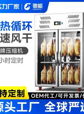 驰能烤鸭风干保鲜柜晾鸭柜烧鹅烧腊吹干挂肉展示柜智能胚柜熟食
