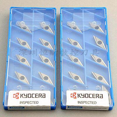 原装 日本京瓷数控车刀片VBGT110302R-Y TN60 金属陶瓷精车刀粒