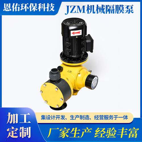江苏厂家JZM机械隔膜泵污水处理设备加药隔膜计量泵现货