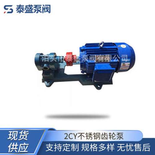 厂家直供2CY不锈钢齿轮泵|齿轮油泵可调式DN1寸高压齿轮泵现货