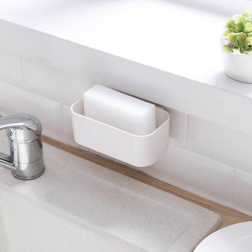 Nacuan No-Drill Small Item Storage Box, Bathroom Suction Wal