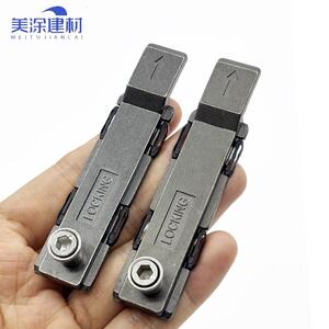 断桥门窗五金配件系统窗卡扣窗锁滑块锁头扣件U型H型上下锁座防撬