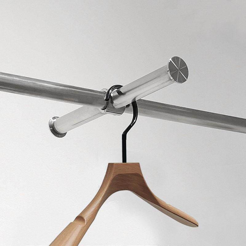 服装店专用挂件配件可移动不锈钢挂钩货架展示架点挂女装店陈列架