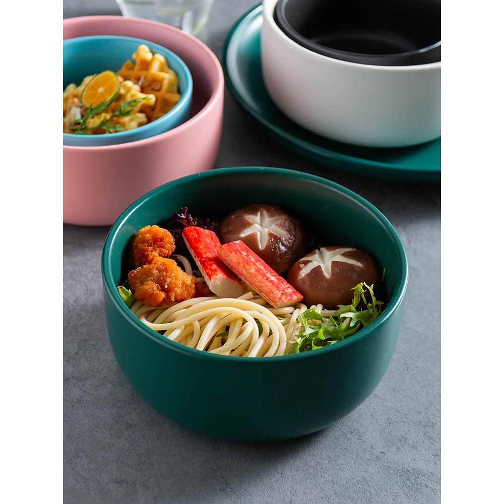 北欧创意陶瓷哑光汤碗沙拉碗浓汤碗家用米饭碗法海钵餐具早餐碗