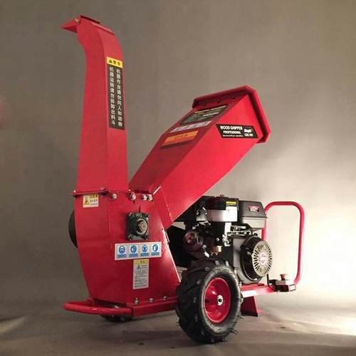 移动式果园树枝粉碎机物业绿化枝条破碎机汽油柴油电动碎枝机