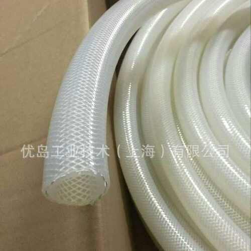 网纹硅胶管编织耐高压高温夹线食品级夹布卫生级双层外编硅胶管