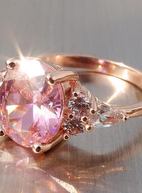 儿童戒指女童钻石公主钻戒轻奢