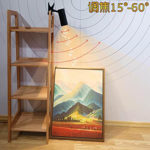 可调焦夹子夹式射灯调光斑带插头线 线聚光移动超亮led拍照光效氛