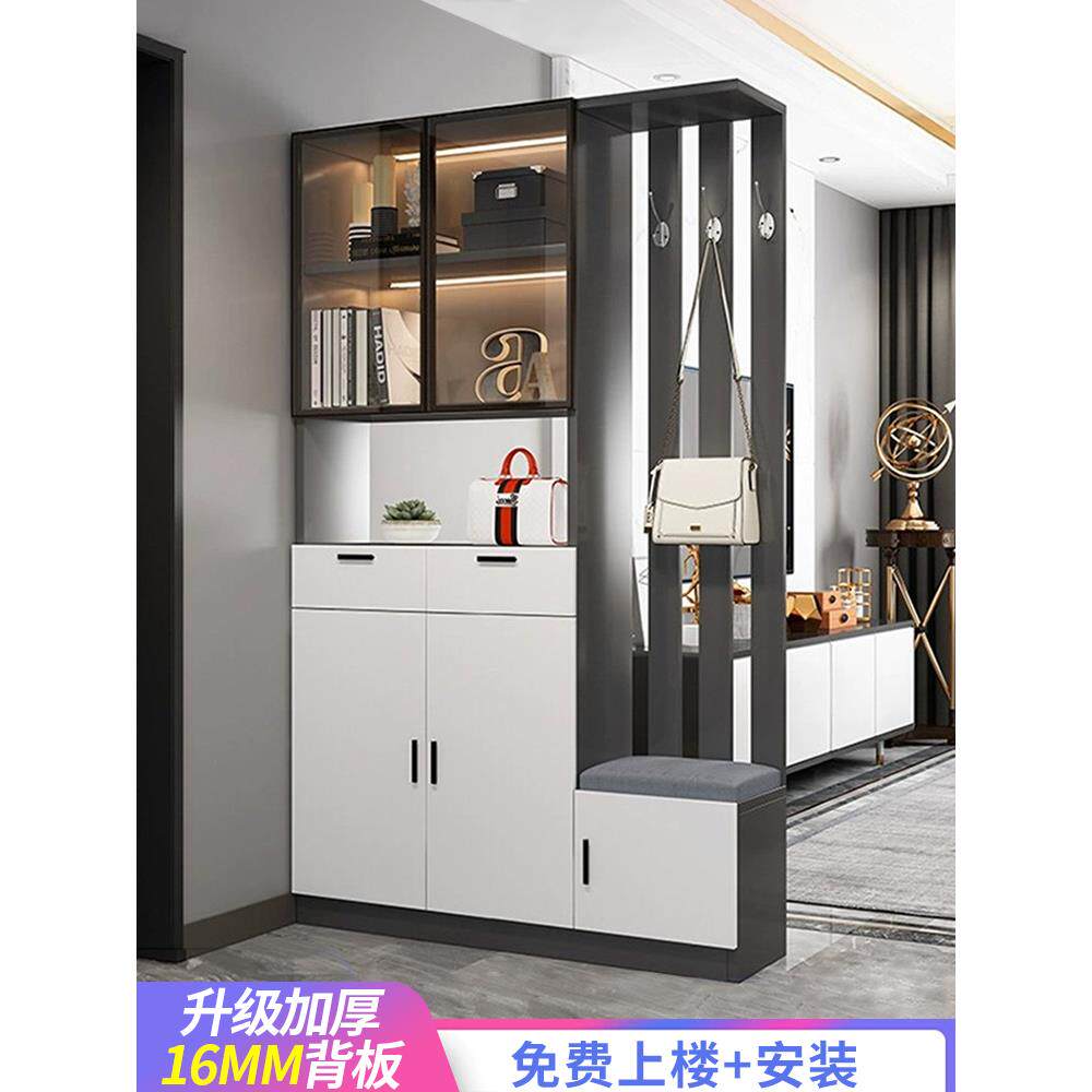 入口柜,鞋柜,集成现代极简酒柜,入口门,无障碍豪华实木,家居