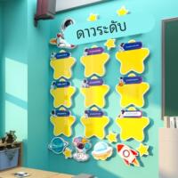 每周月班级之星文化墙贴教室氛围布置中小学生评比栏荣誉榜黑板报