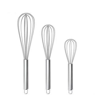 Egg Whisk Stainless Steel Kitchen Wire Balloon Milk Beater