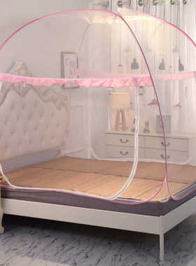 蒙古包蚊帐方顶大空间加高魔术升级版免安装双门1.8mMosquito net