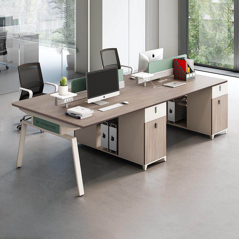 职员办公桌椅组合简约现代2/4人创意员工四人位办公室工位办公桌