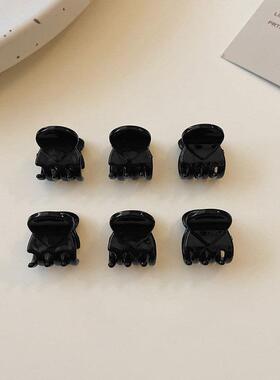 Black Mini Hair Claw Princess Hair Clip Side Clip Forehead B