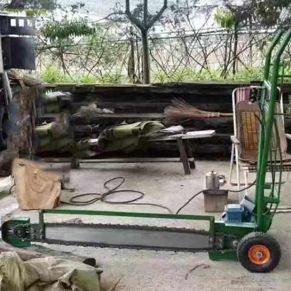 原木断料锯木工断木锯1米1.5米2米3米电链锯大型电锯台式断料机