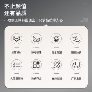 书包柜收纳柜彩色储物柜带锁杂物柜学生收纳柜加厚铁皮更衣柜