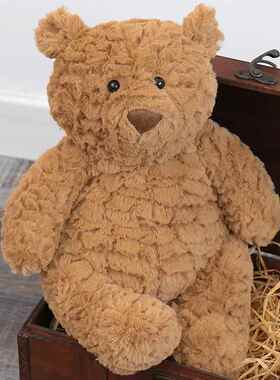 泰迪小熊巴塞罗熊毛绒公仔可爱柔软笨笨安抚大熊玩具生日礼物女生