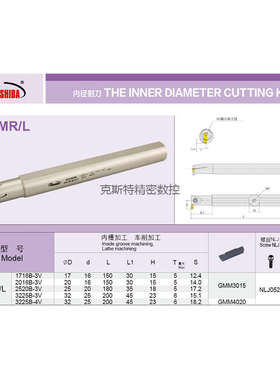 悍狮霸 内孔切槽刀杆 京瓷款KIGMR1716B/2016B/2520B/3225-3/4
