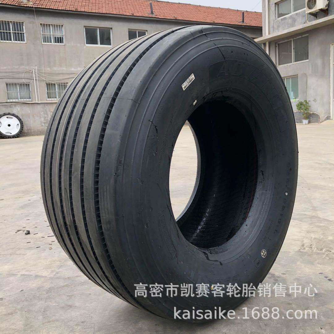 农用改装拖斗车轮胎435/50R19.5全钢宽体牧场搅拌车饲喂车轮胎