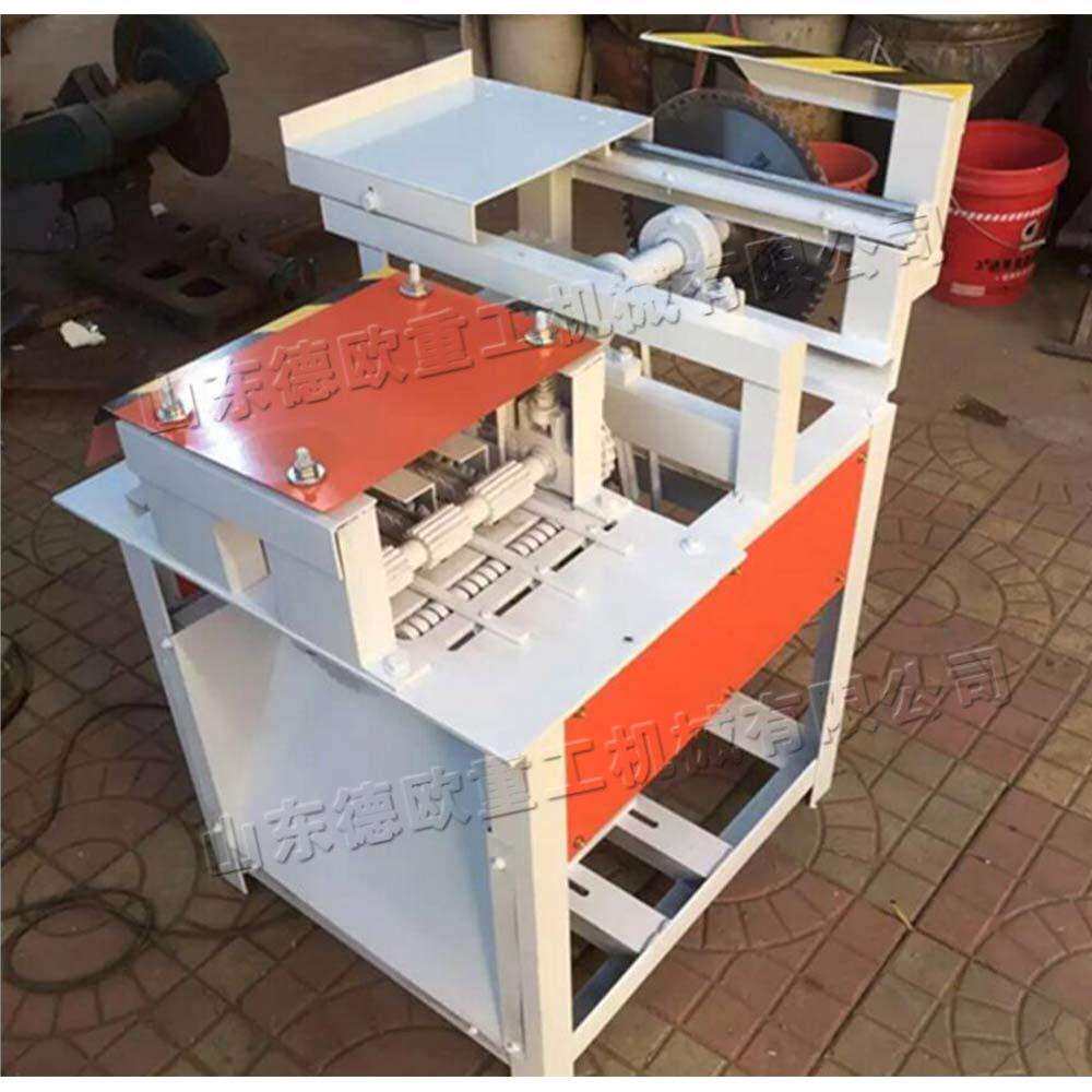 电动细木工芯条修整锯 家具厂用齐头修边锯 木材板条去边设备