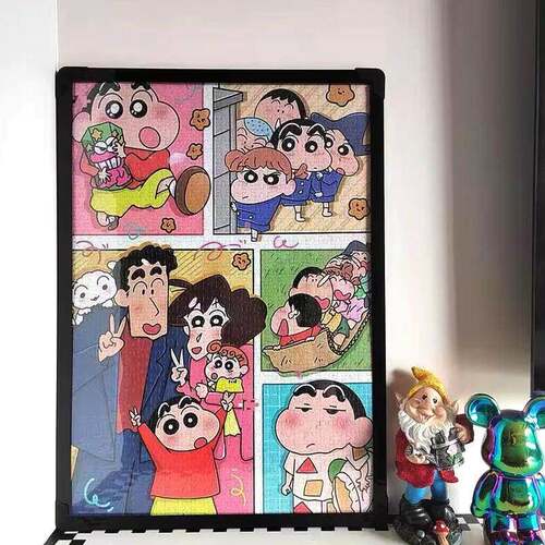 拼图裱框70x50框架1000片拼图相框75大尺寸画 画框装饰挂墙简约相