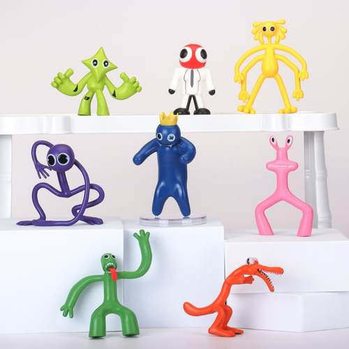 班班幼儿园彩虹朋友怪物玩具手办斑斑花园公仔模型玩偶盲盒儿童