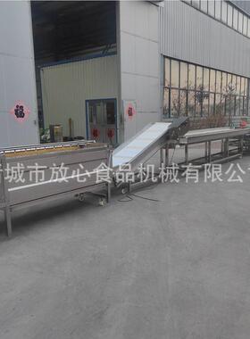 制菜根茎清类流水 线 根茎类蔬菜FX-600洗设备毛预辊清洗净菜流水