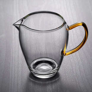 高硼硅玻璃公道杯茶具分茶器茶海茶漏配件玲珑彩把家用分茶器