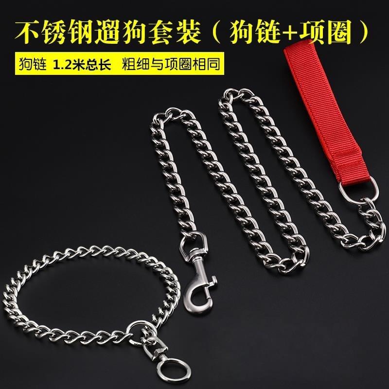 罗威纳幼犬狗圈颈圈狗铁链拉布拉多绳链遛狗宠物狗大型犬围脖脖子