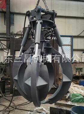 液压抓钢器ZG1900十字型四瓣莲花抓12-18T多瓣液压夹具莲花抓