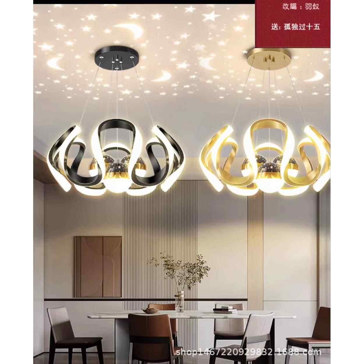 厂家创意吊灯酒店婚礼堂餐厅灯民宿工程房间灯LED灯饰灯具