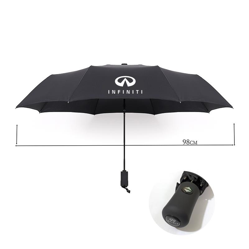 高档大高档商g务菲尼迪伞礼品三折伞加长柄雨伞车英用配套定制loo图片