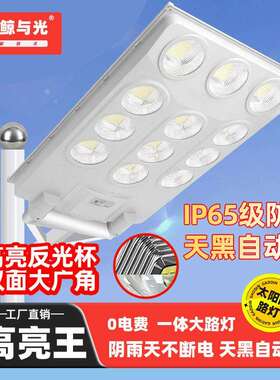 中山一体化路灯家用户外雷达感应防水式太阳能led灯智能感应