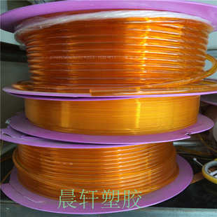 聚氨酯pu棒2 牛筋棒 橙色半透明TPU棒 优力胶棒