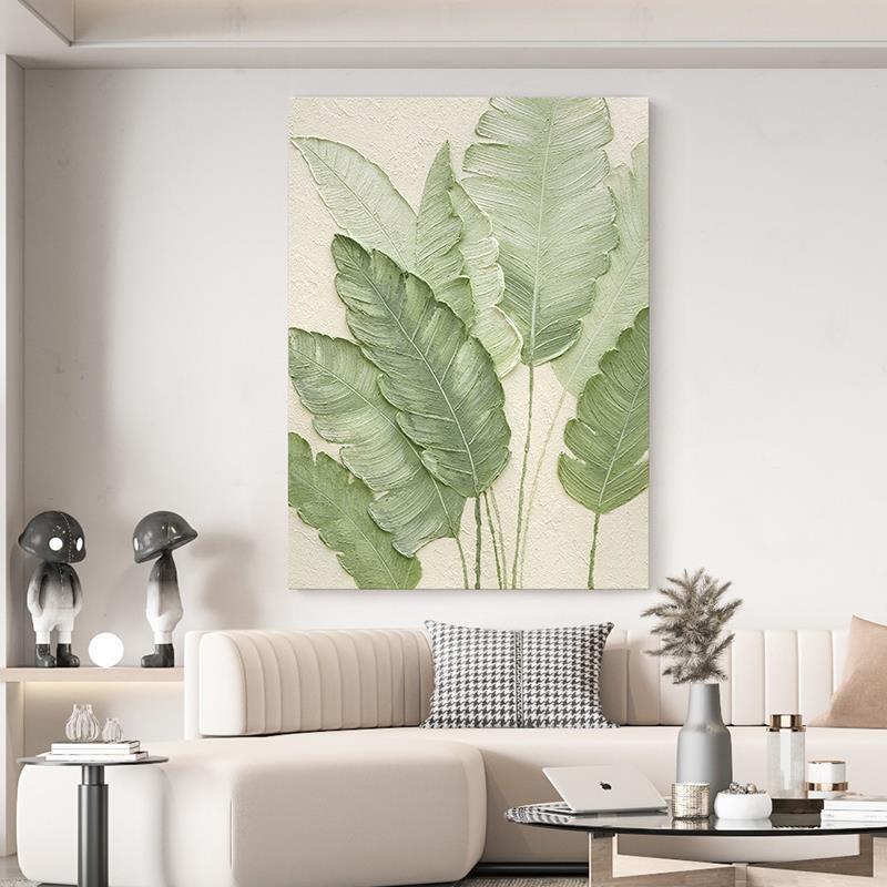 网红纯关绘油画手《家大业大肌》客厅理抽画象玄过道装饰画餐厅挂图片