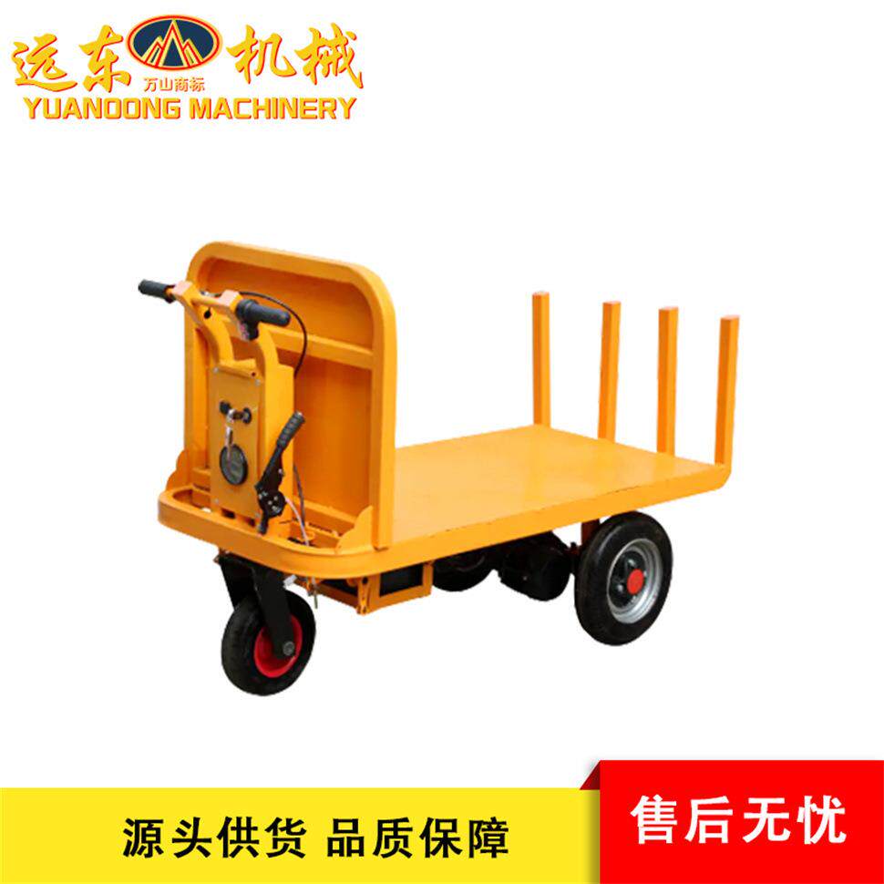 现货手推款平板拉砖车工地工程农用拉砖拉货运重物电动工程三轮车