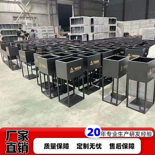 户外镀锌花箱组合长方形花坛园林花槽酒店景区市政隔断围栏花槽