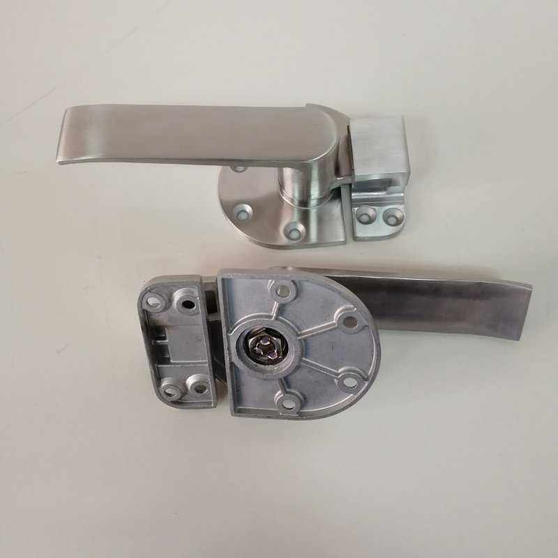 冷库门锁扁柄拉手全不锈钢蒸柜箱门把手抽手商用厨具蒸饭柜配件