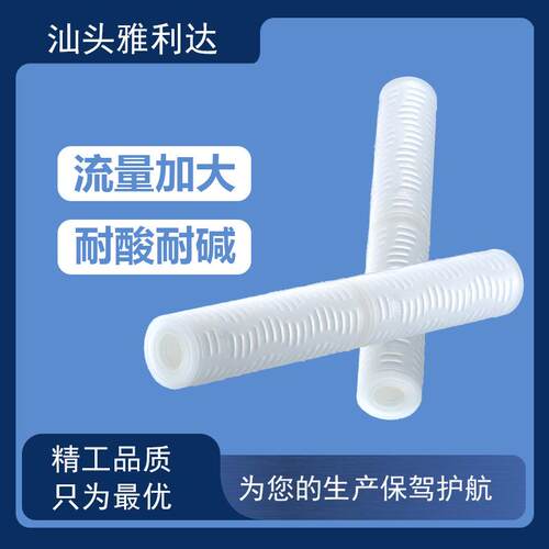 PTFE折叠滤芯0.05微米精密疏水性聚四氟乙烯滤芯工厂