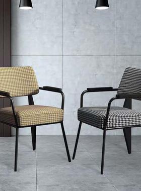 奢设计西餐厅酒轻店时尚休议闲餐椅工作室千椅05522yy鸟格布艺会