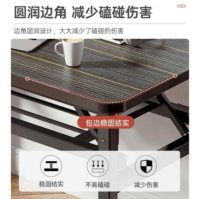 新可折桌叠电脑台桌式免安装书桌家zs1564简约办公卧用室简易学生