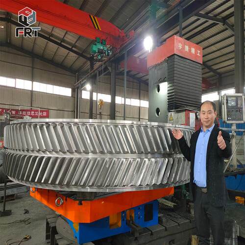 洛阳厂家数控龙门铣加工非标矿山钢厂大型重型42CRMO人字齿轮齿圈