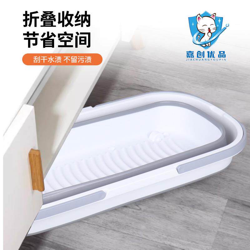 可折叠拖把桶长方形拖地拖布桶洗车涮地板的水桶挤水桶单桶沥水盆